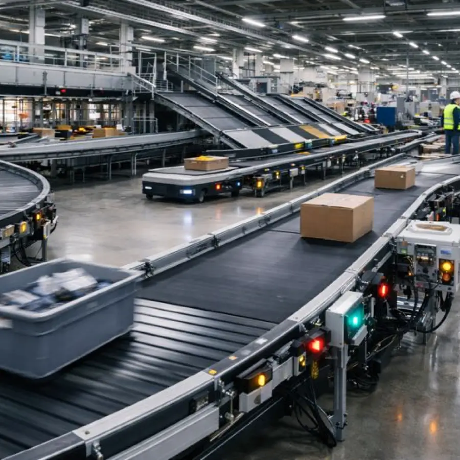 parcel conveyor belt